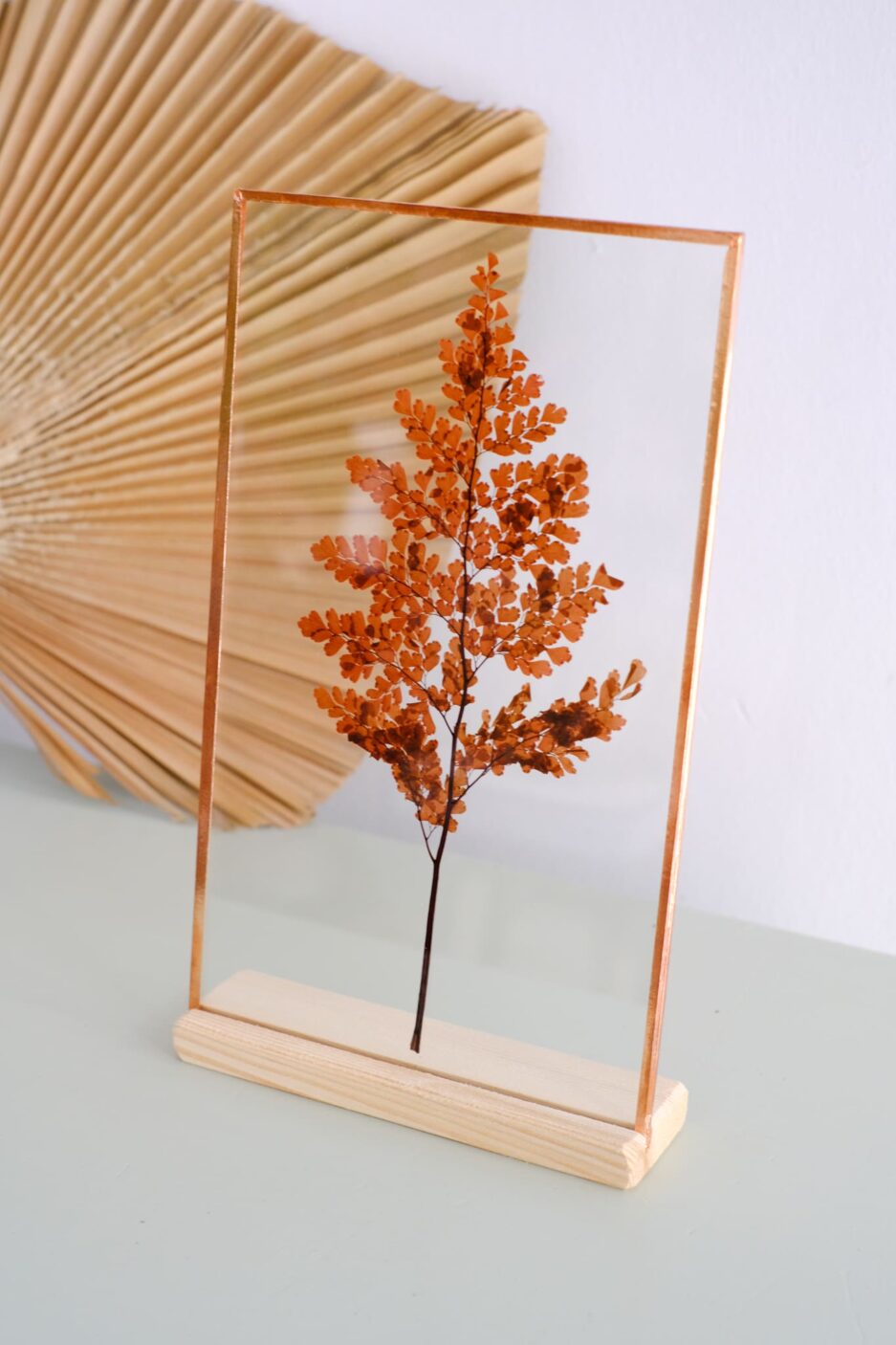 kırmızı adianthum copper frame çerçeve