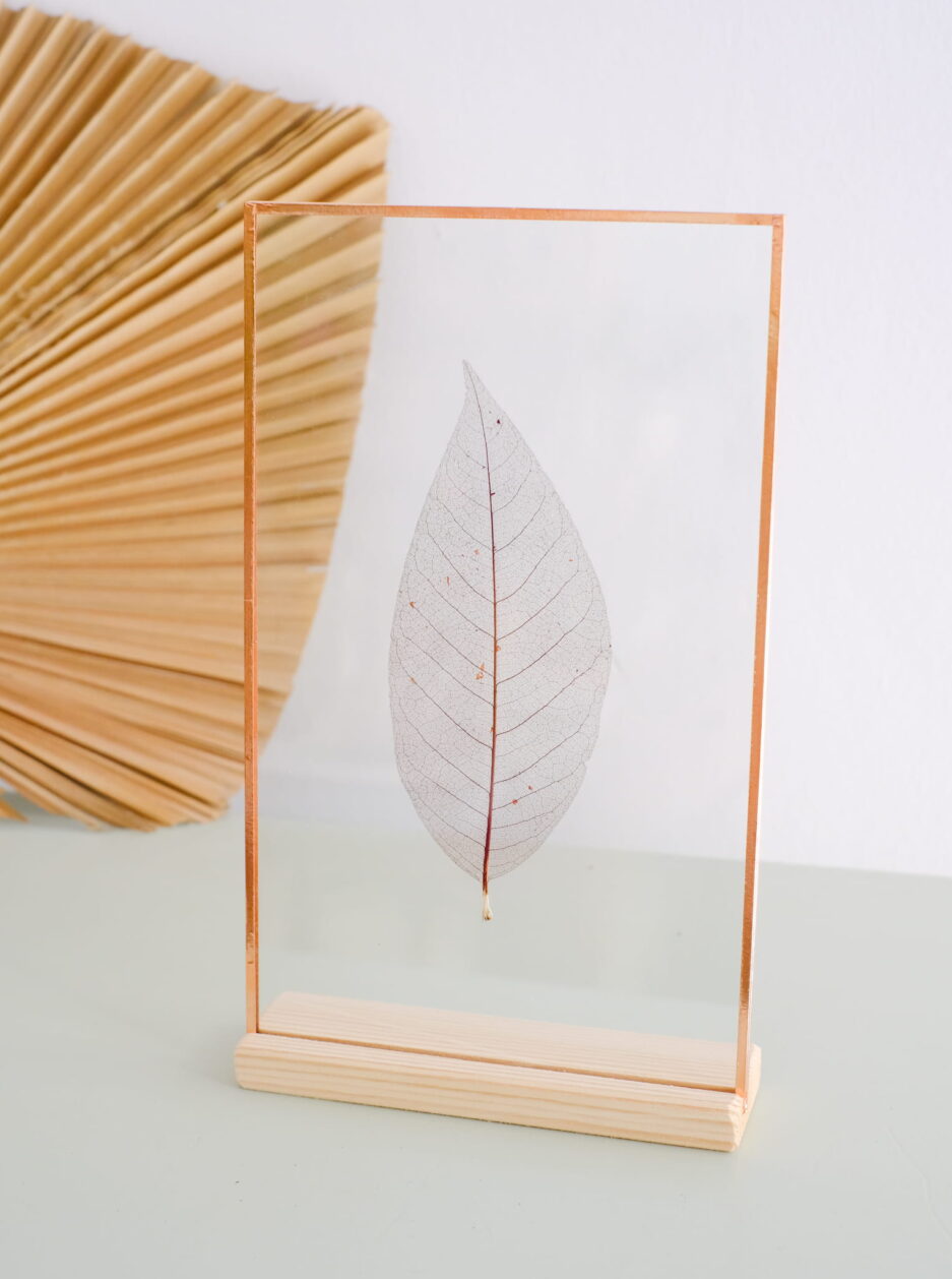 scalet leaf copper frame çerçeve