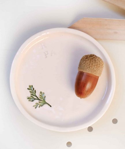 Carrot Fern El Yapımı Seramik Tabak