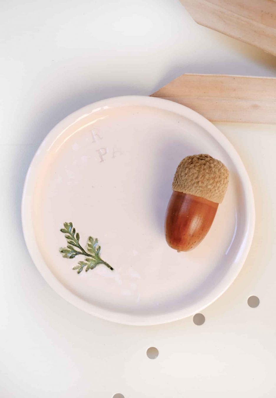 Carrot Fern El Yapımı Seramik Tabak