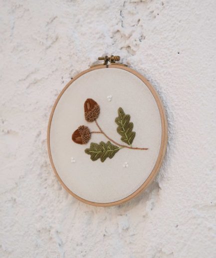 acorn embroidery Quercus ithaburensis meşe palamudu