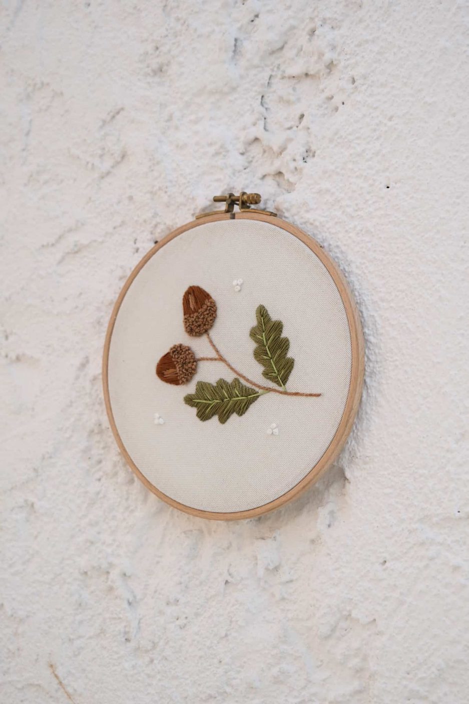 acorn embroidery Quercus ithaburensis meşe palamudu